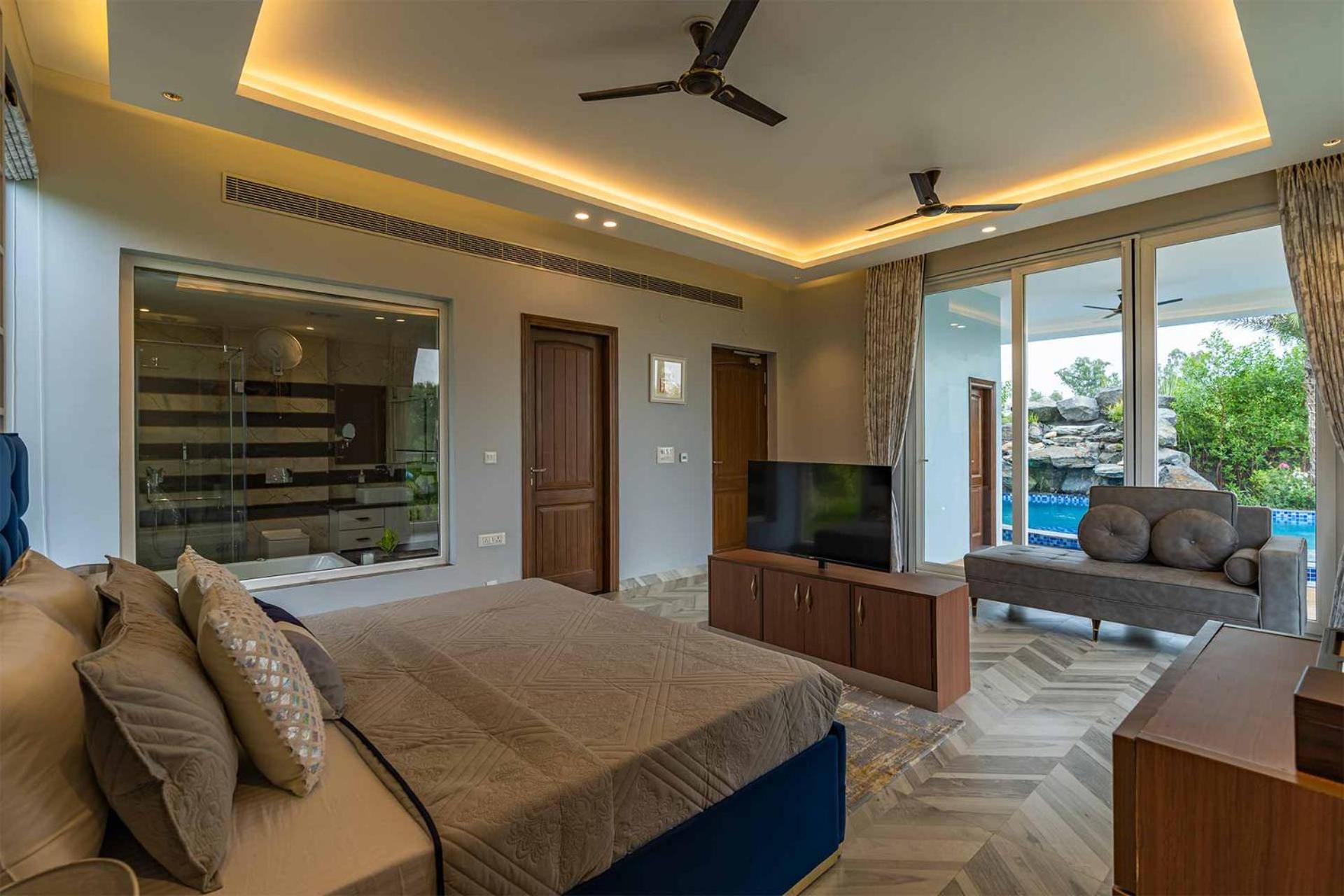 Stayvista At Serenity Farms With Pool, Lawn, Bonfire & Bbq Sohna Екстериор снимка